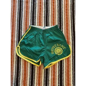 Notre Dame Vintage Champion Track Shorts Green Medium 32 Made In The USA Running